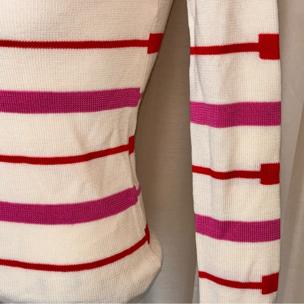 Frances Valentine Marie Merino Wool Striped Sweater - Picture 8 of 15